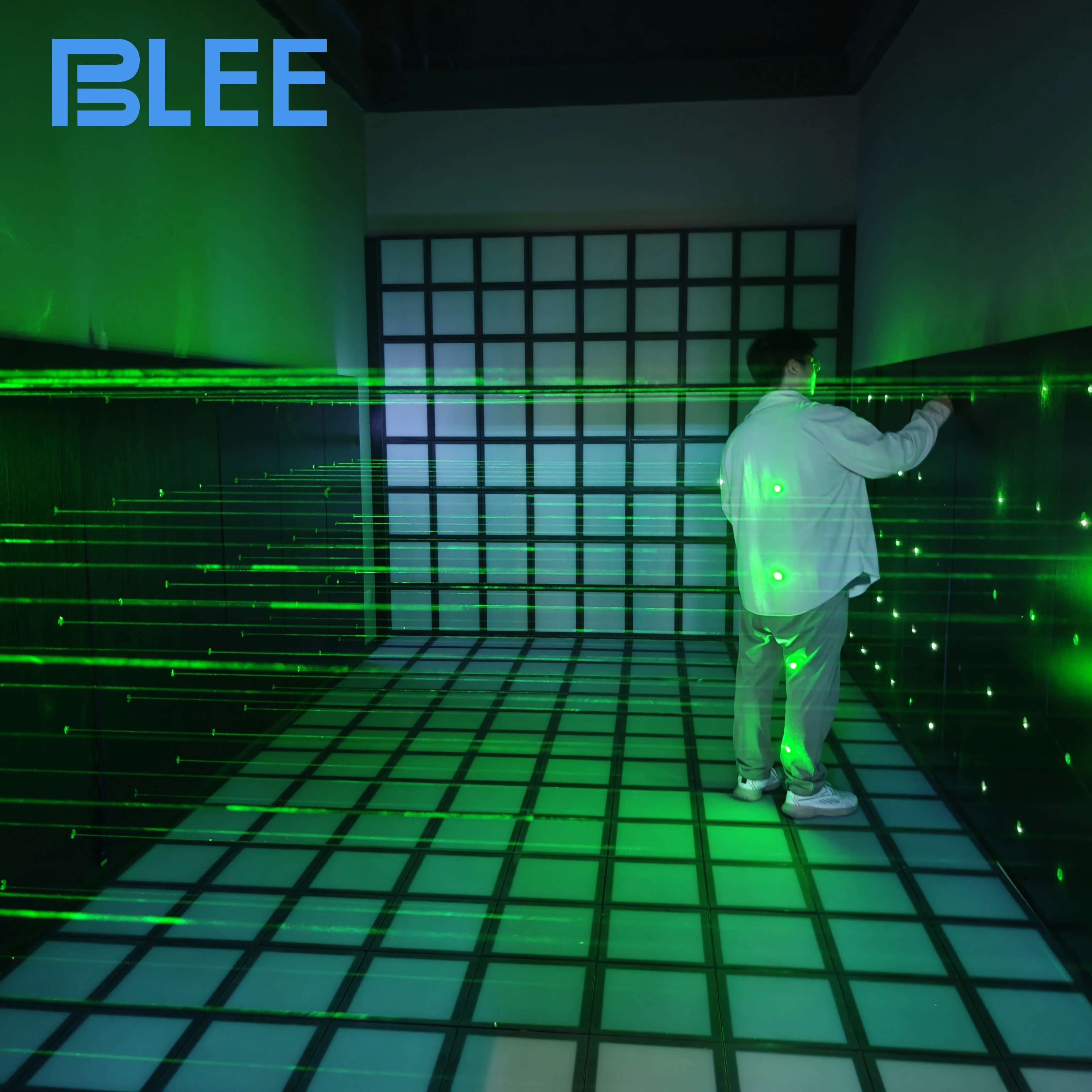 Laser Challenge Game Team Building Indoor Laser Light Activate Game Mobile Laser Maze Game with Software