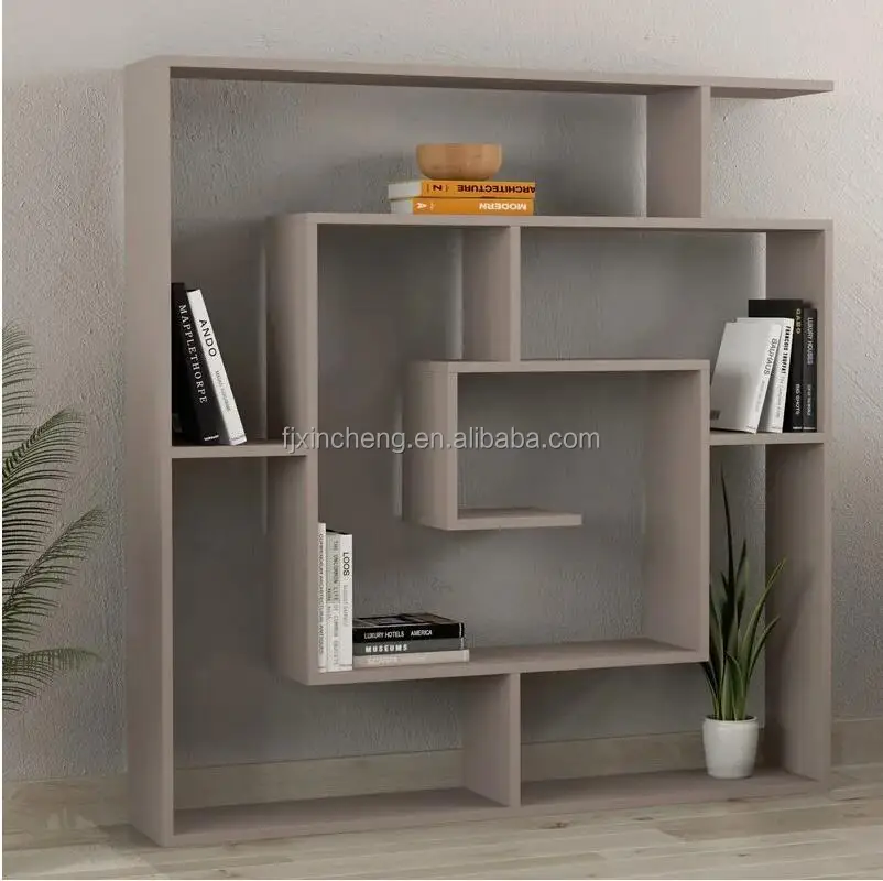 New Model Wooden Bookshelf Display Shelf Simple Modern Bookcase Wall