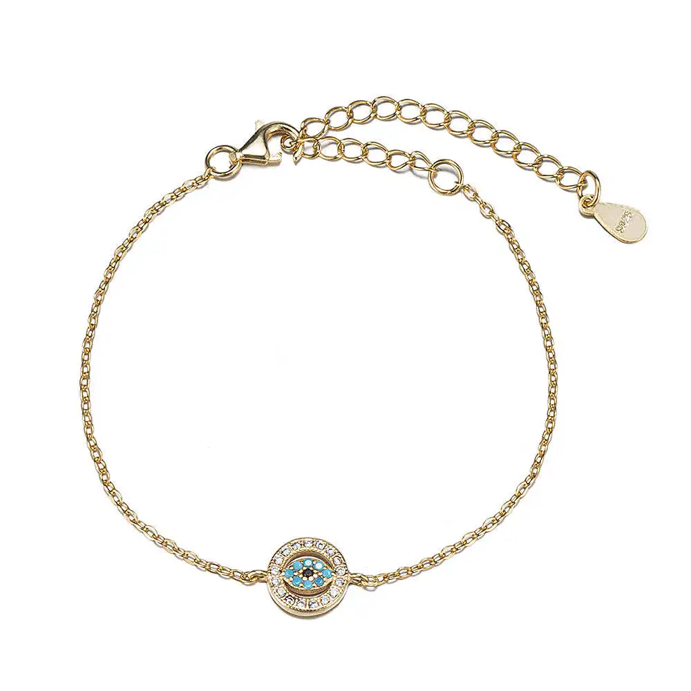 Cross-border Personality Design Spanish Popular Jewelry Devil Eye Perfect 925 Silver Bracelet Minimalist Factory Wholesale