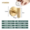 Strong suction cup T-hook gold