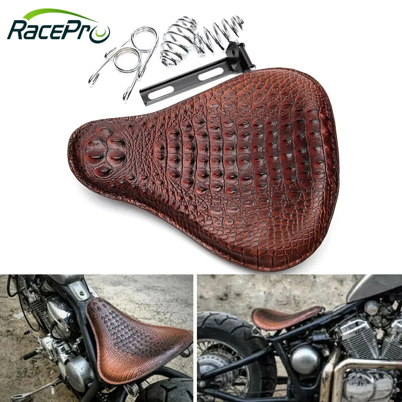 Racepro Motorcycle Driver Black Rider Spring Bracket Solo Seat For ...