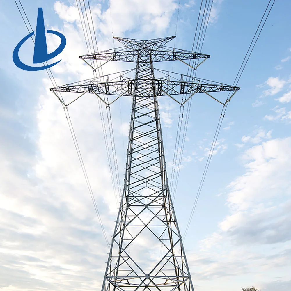 Factory of power Transmission tower Angle Steel Power Tower electric transmission tower steel 