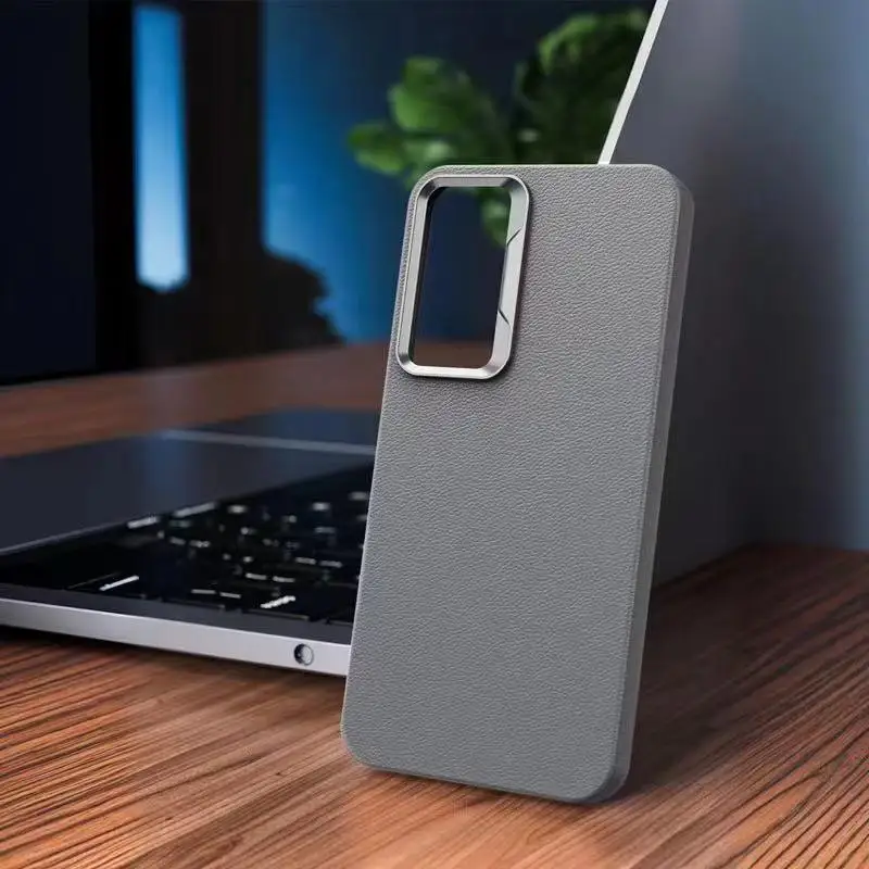 product high quality business style leather pattern soft tpu case for iphone 17 pro s25 ultra water proof shockproof mobile phone cover-7
