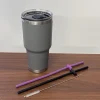 Pailles noires 2 pièces + Brosse 1 pièce + Gourde isotherme magnétique 30oz 1 pièce