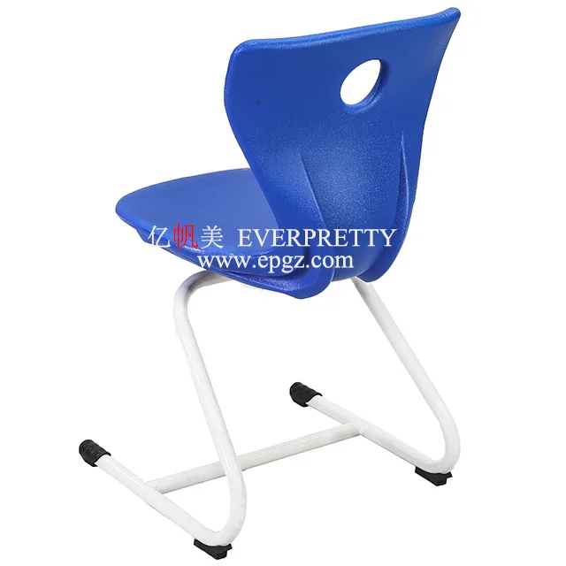Hostel Modern Design Canteen Stacking Plastic Dining Chair Metal Frame Durable Chair for Classroom Student Use