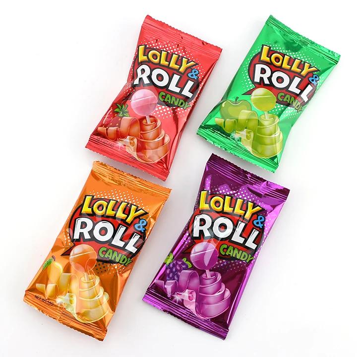 Lolly roll lollipop