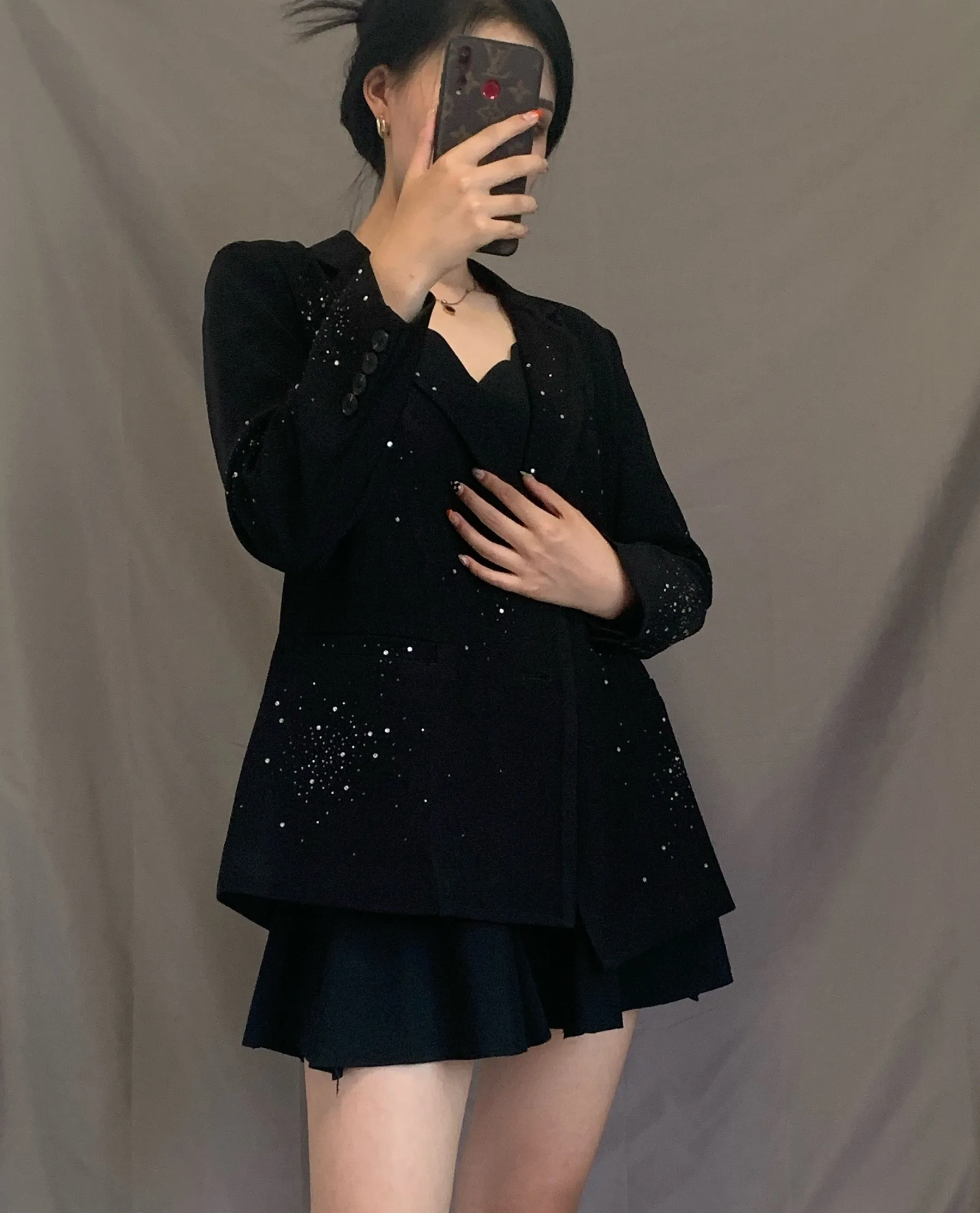 Beaded Crystal Blazer Evening Coat – Women’s Formal Cover-Up main image 0