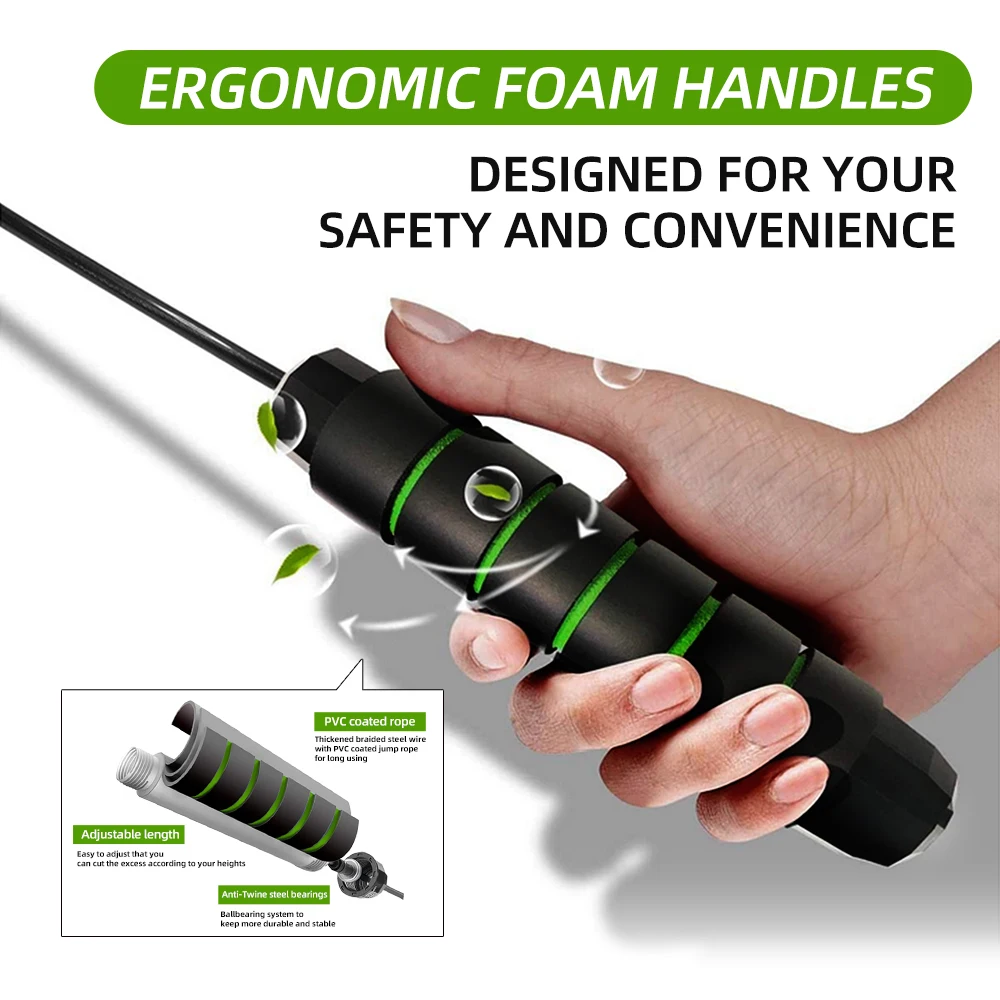 ПВХ скакалка Sincare для фитнеса с зарубежным складом Скакалка