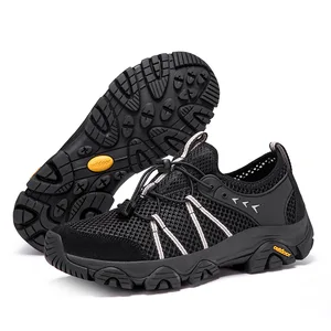 Winter Autumn Men's Breathable Mesh Casual Shoes Single-Leg Cut Soft-Sole Cross-Border Mountaineering Style for Hiking