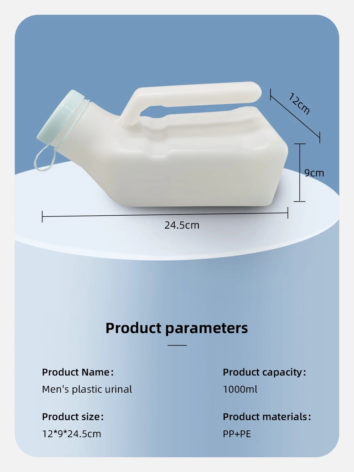 Wholesale Plastic Eco-Friendly Portable Pee Bottles Urinals for Men 10 - product detail 2