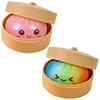 (8,5*5,5 cm) Petits pains vapeur avec expressions faciales