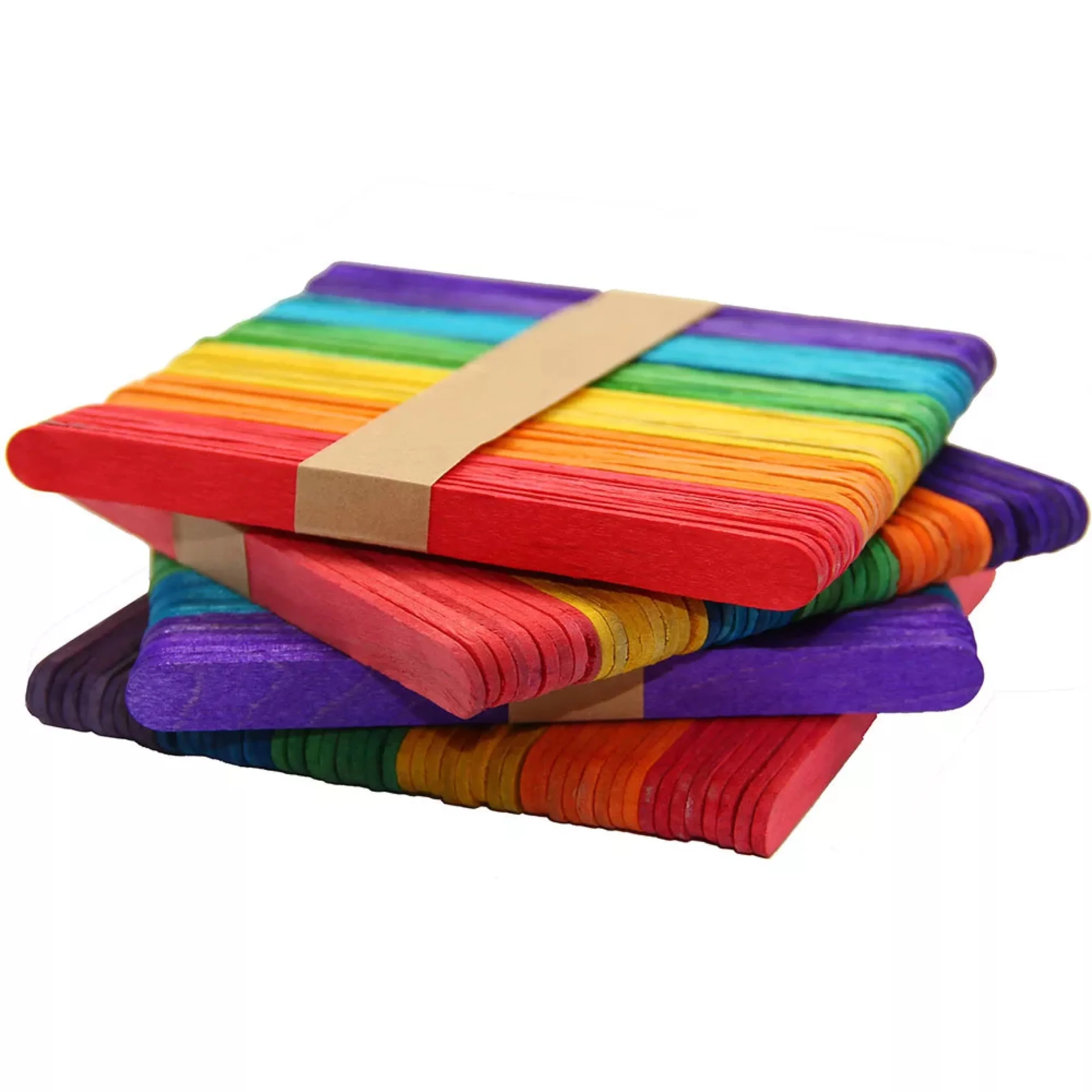 stick craft colorful package popsicle craft ice cream sticks