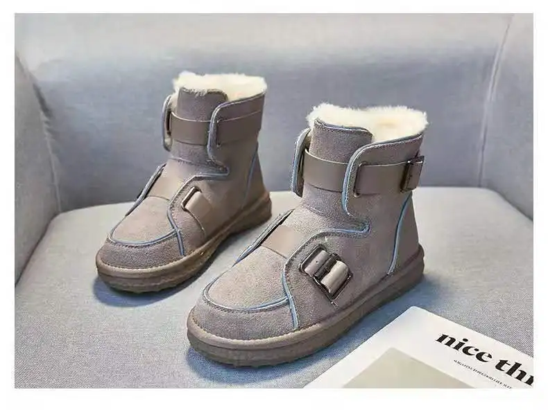 2021 зимняя нескользящая обувь для мотоцикла женская плюшевая теплая матовая кожаная обувь для снега из хлопка сапоги
