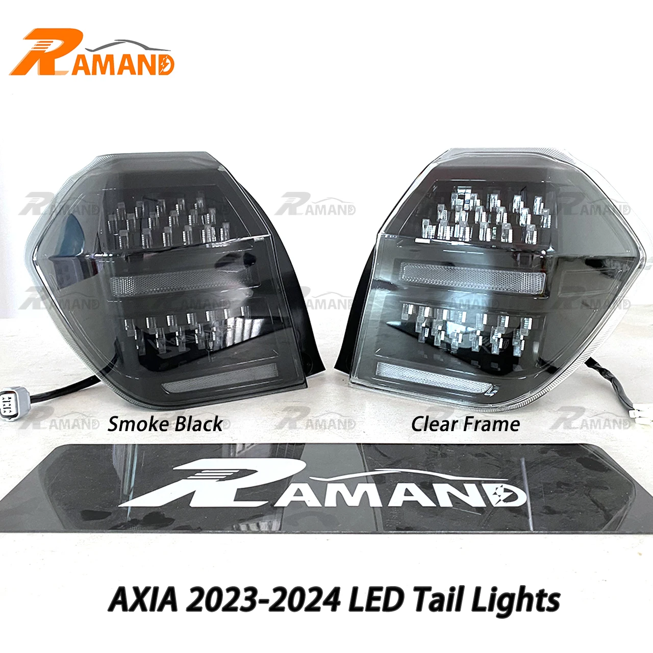 4WD Pickup Modified Tail Lamp for Axia 2023-2024 Taillights Assembly Smoke and Clear Tail Light for Axia 2023 Accessories