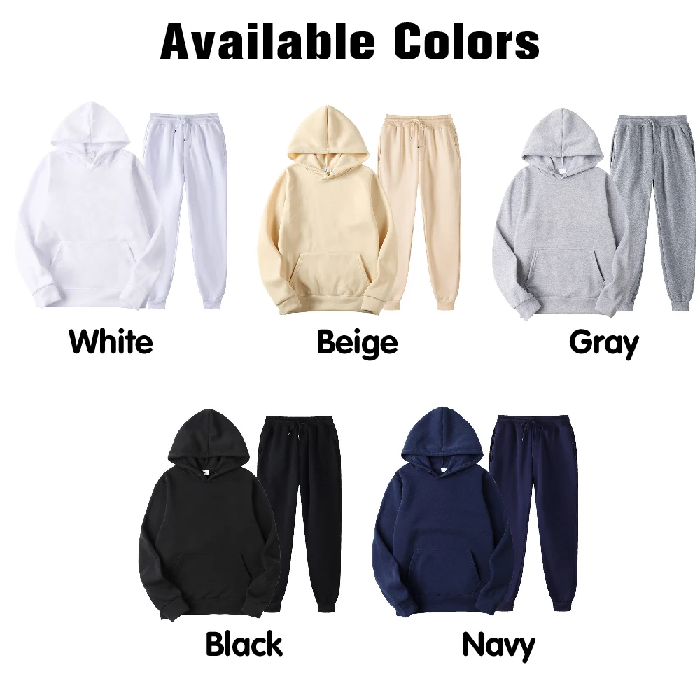 Heydone Sweatpants And Hoodie Set Jogger Set Jogging Suits Blank Track