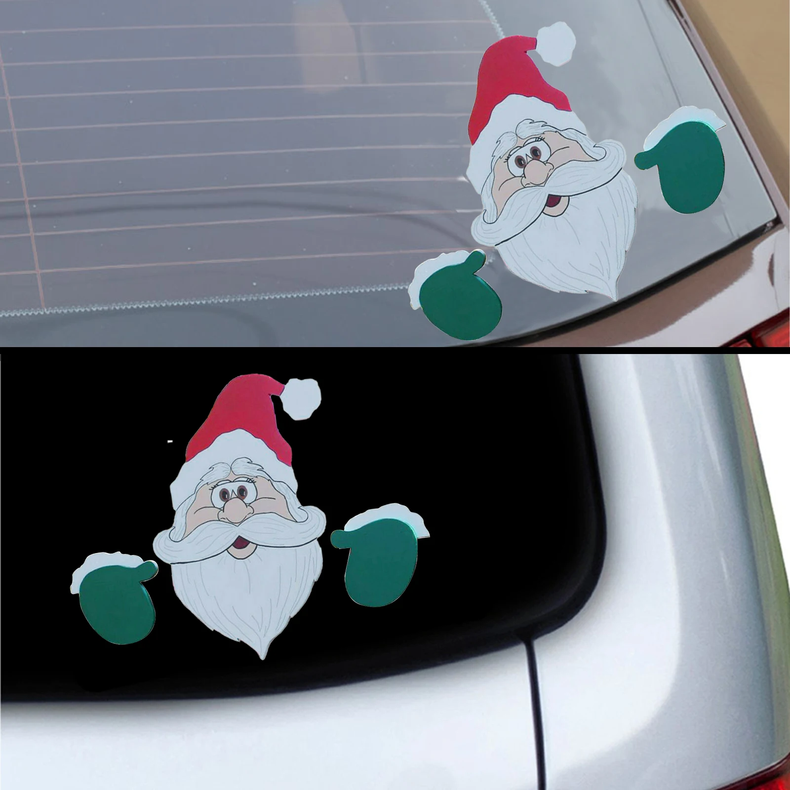 car christmas stickers