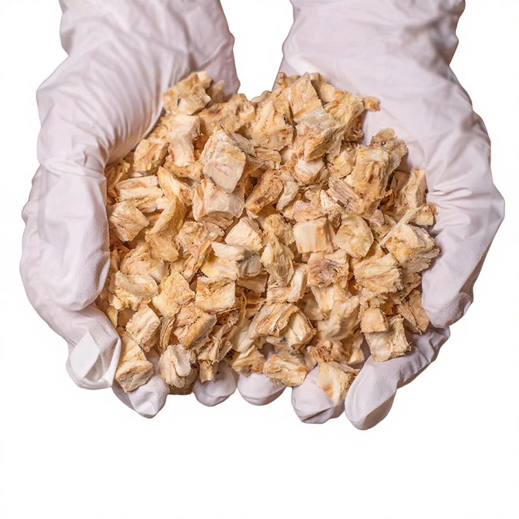 Wholesale Bulk Freeze-Dried Chicken Fillets Salmon Cube Premium Eco-friendly High-protein Pet Food Treats High Quality Meat factory