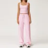 Pantaloni lunghi Wei con gilet in polvere di Sakura