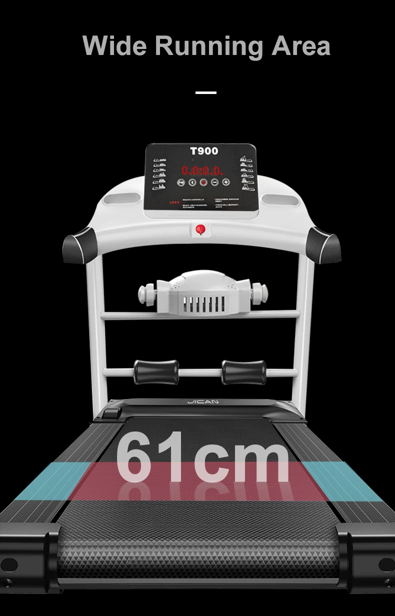 Powertech Running Machine Motorized Foldable Electric Treadmill - Fitness & Convenience