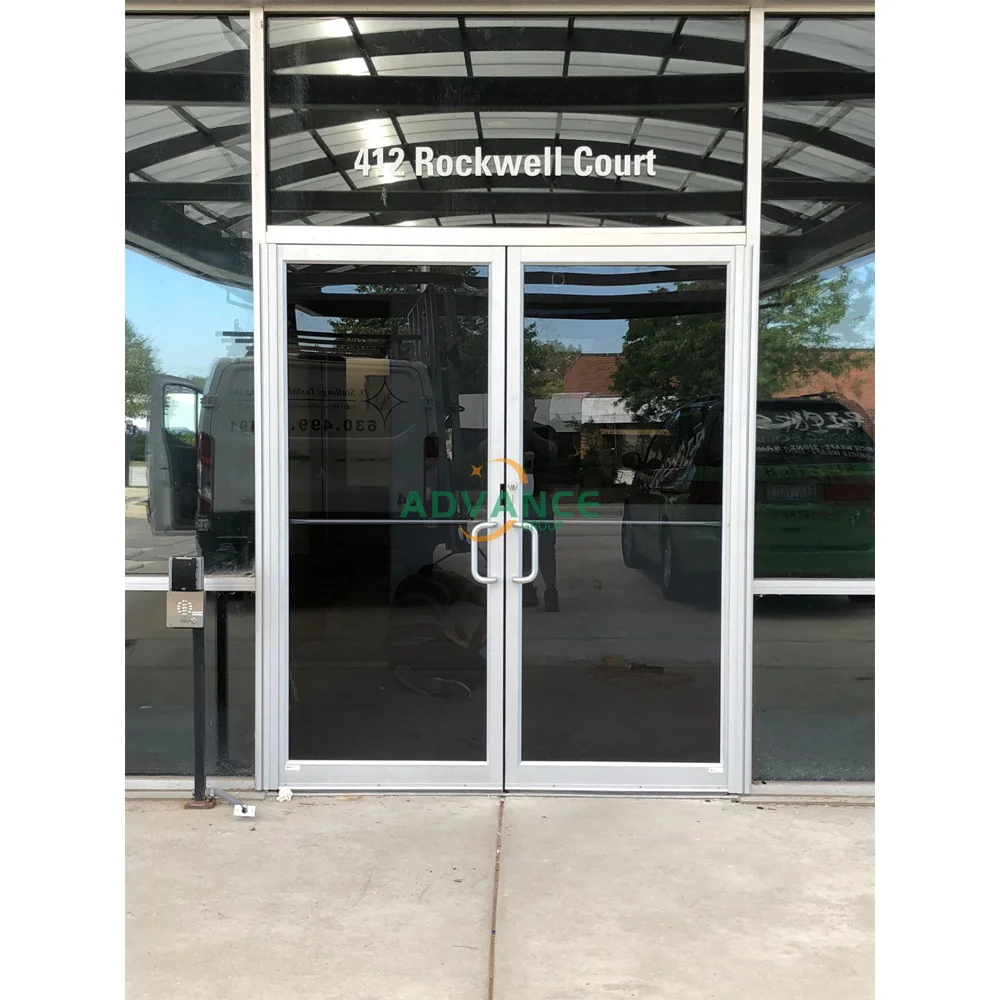 Storefront Door Company Aluminum Commercial Security Double Glass Store  Front Double Doors, image size:1000x1000