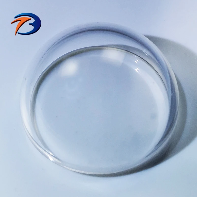 High Transmission Quartz Material BK7 Spherical Glass Dome