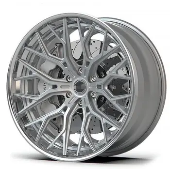 2 Piece Custom Forged  2023 Cadillac Escalade V Brushed lips Aluminum alloy   passenger tires wheels for car modification