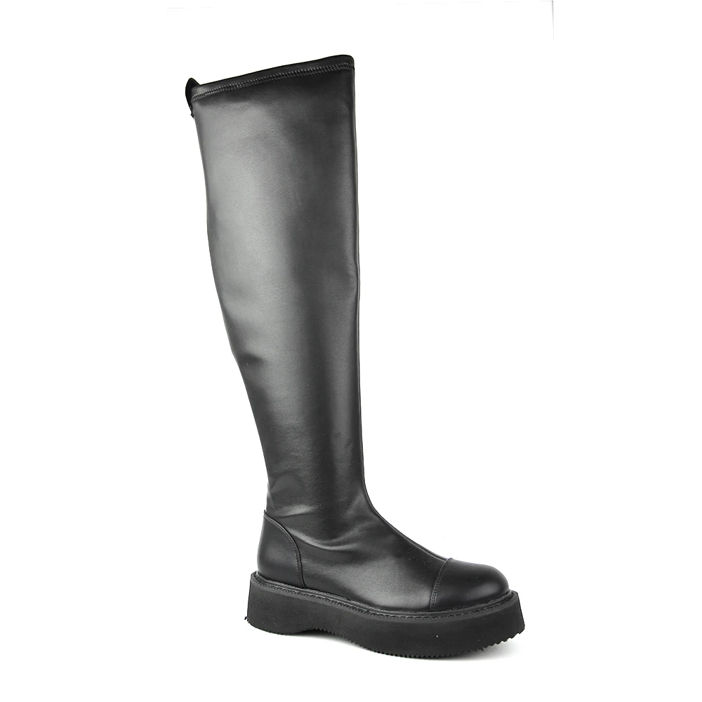 Long Boots Autumn And Winter New Round Head Platform Boots Shoes High ...
