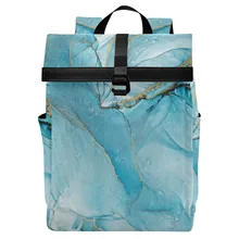 Custom Printed Casual Rolltop Large Capacity School College Travel Roll Top Rucksack Backpacks For Women