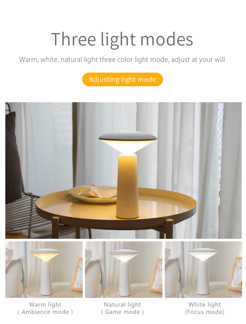 Modern Cordless Bar Table Lamps Touch Dimming Bedroom Portable Led Bedside Study Stand Light Usb