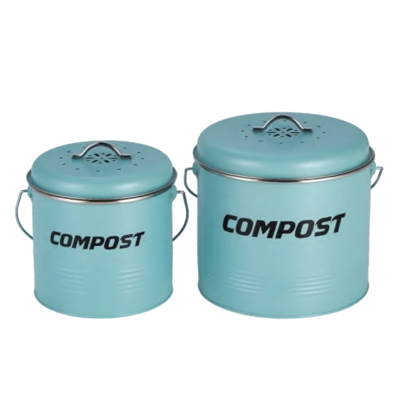CPDD Bac à Compost Seau à Compost Intérieur en Acier Inoxydable pour  Comptoir de Cuisine Seau à Compost Inodore pour Déchets Alimentaires de  Cuisine avec Poignée de Transport 1,3 Gallon Facile à