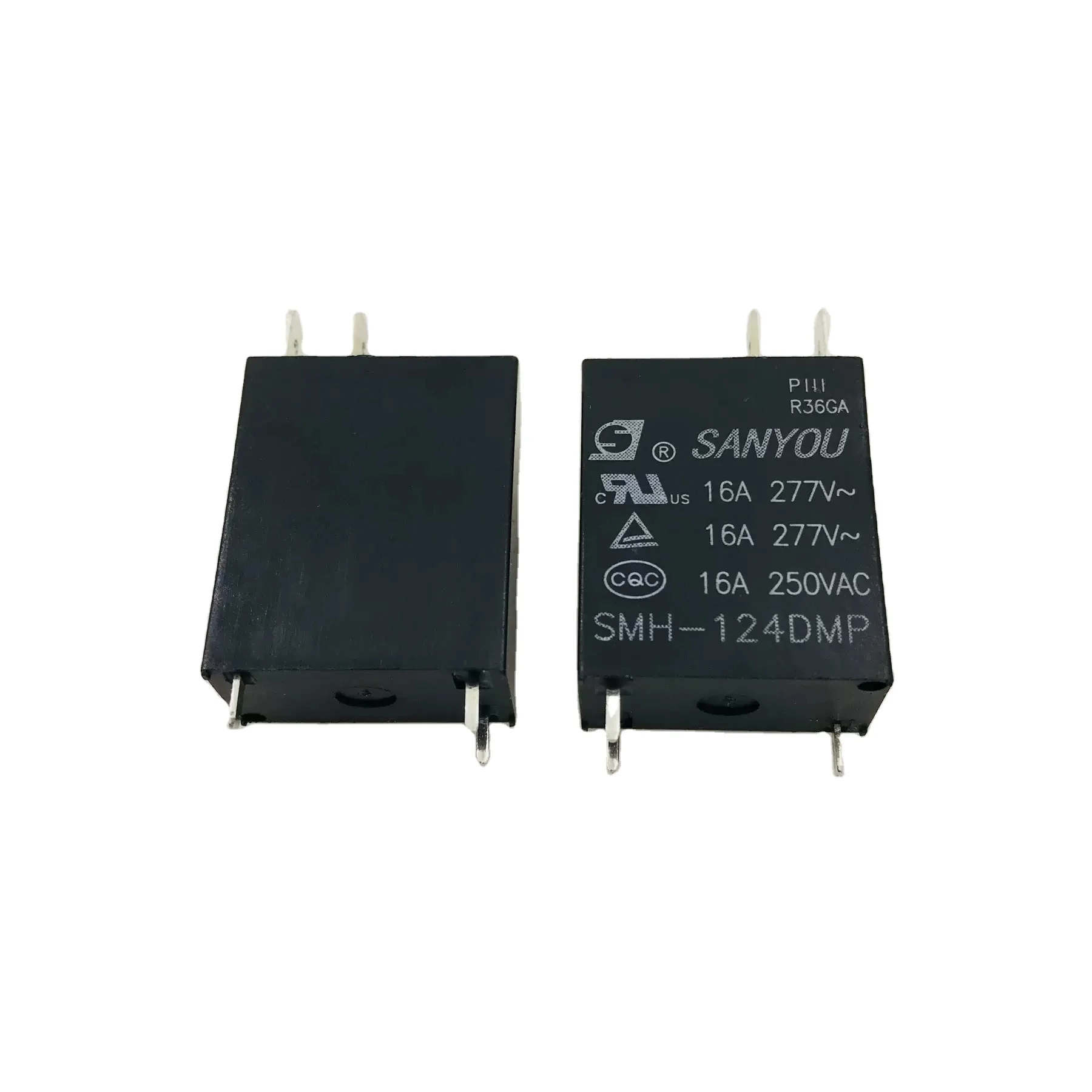 RELAIS SANYOU SMH-112DM , 3 Broches &agrave; Souder, 2 Sorties Cosse,16A 250V
