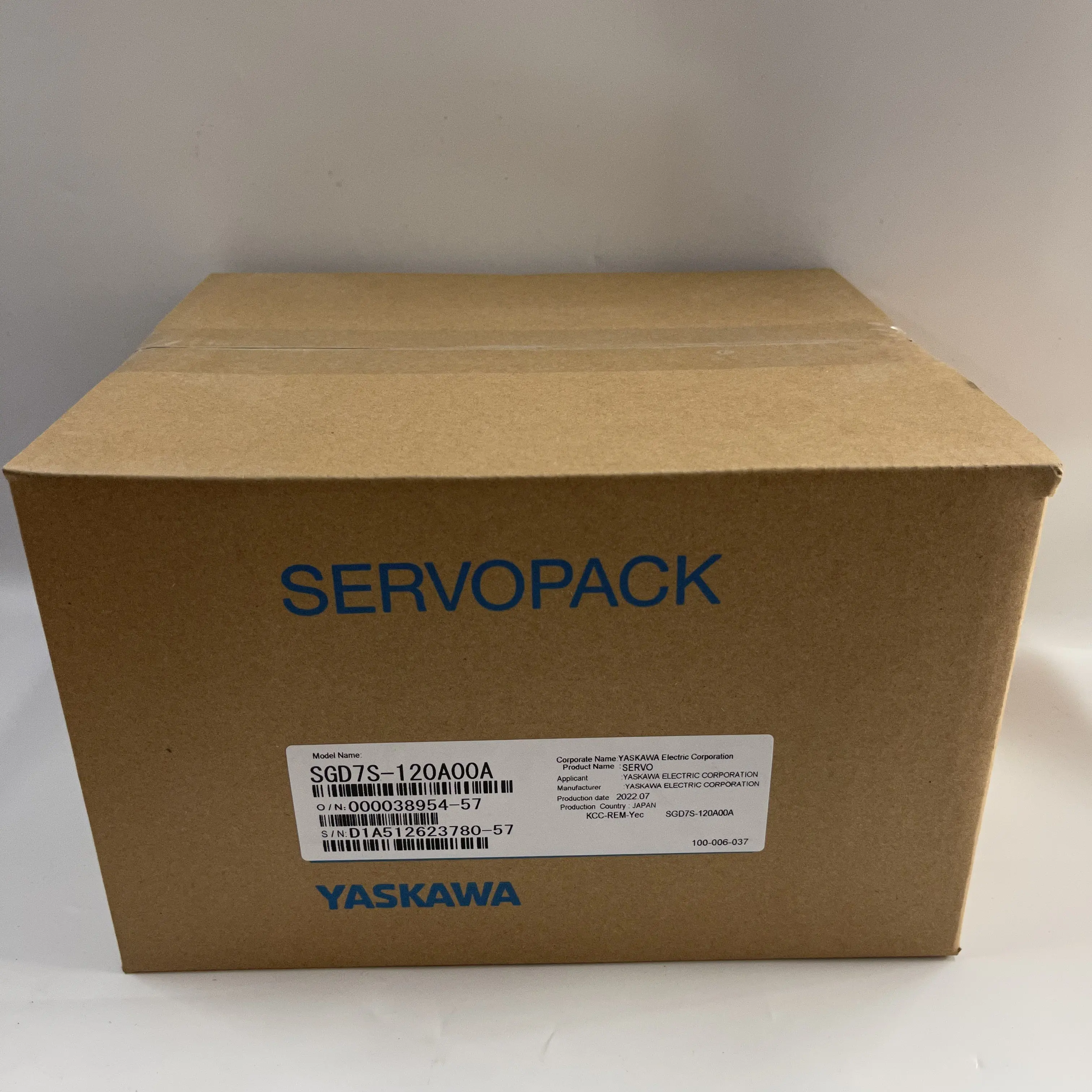 Yaskawa ServoPack Servo Drive SGD7S-120A00A Yaskawa ServoPack Servo Drive SGD7S-120A00A