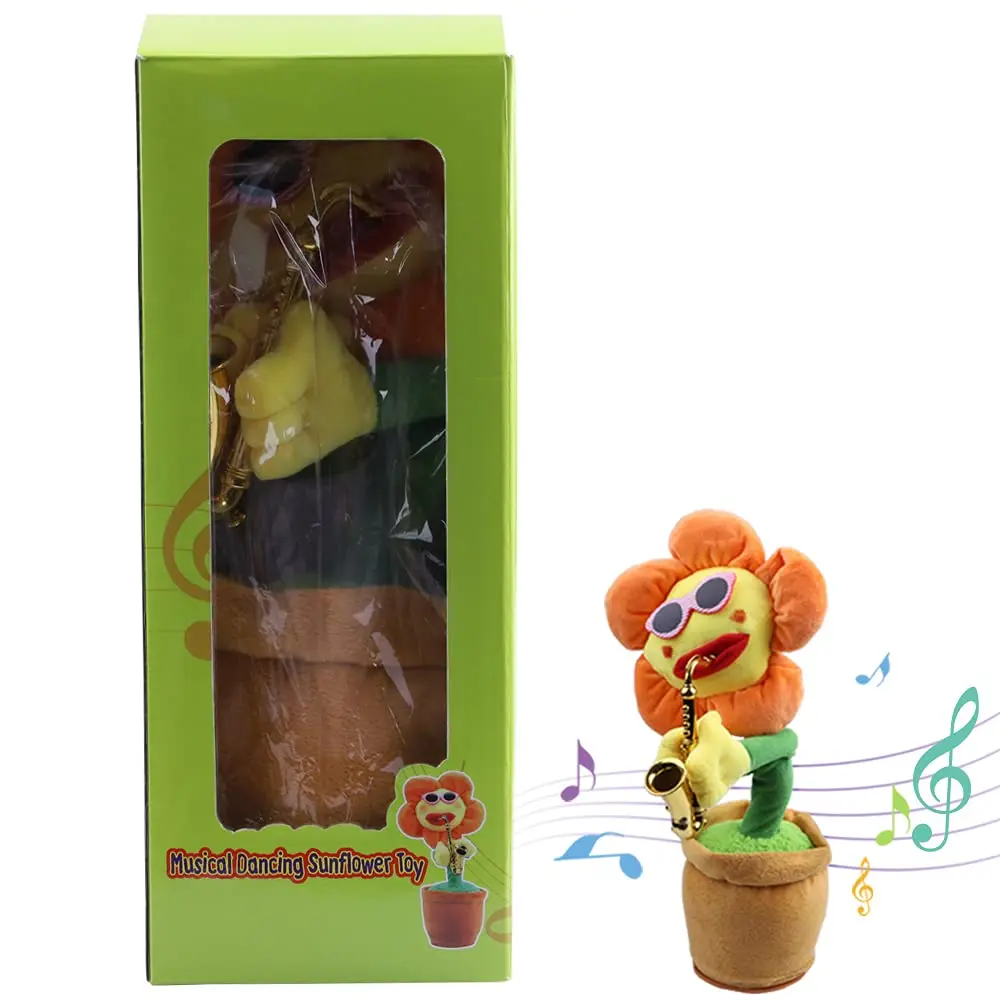 Musical Sunflower Dancing Toy - Wholesale Plush Flower for Kids