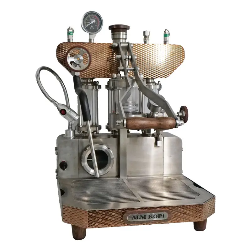 エスプレッソマシン エスプレッソコーヒーマシン304ステンレス鋼ハンドプレスレバーミルク