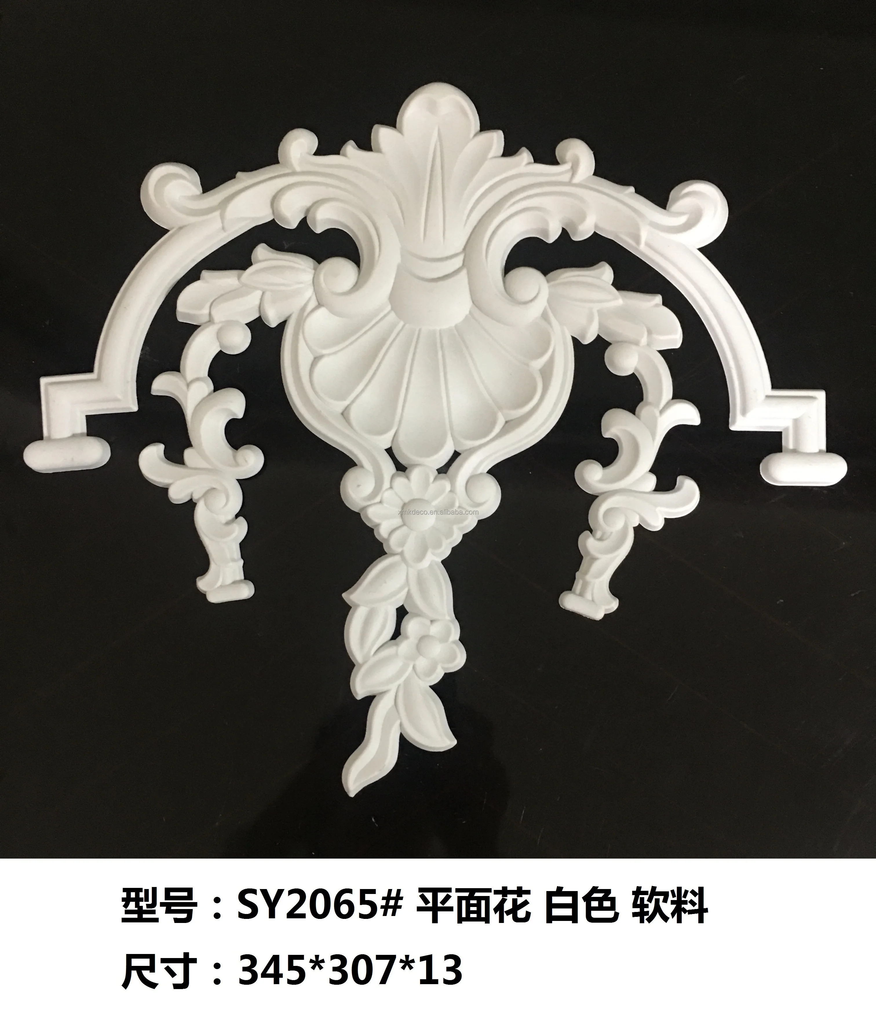 Flexible Appliques And Onlays For Furniture Decor Pvc Carved Onlay