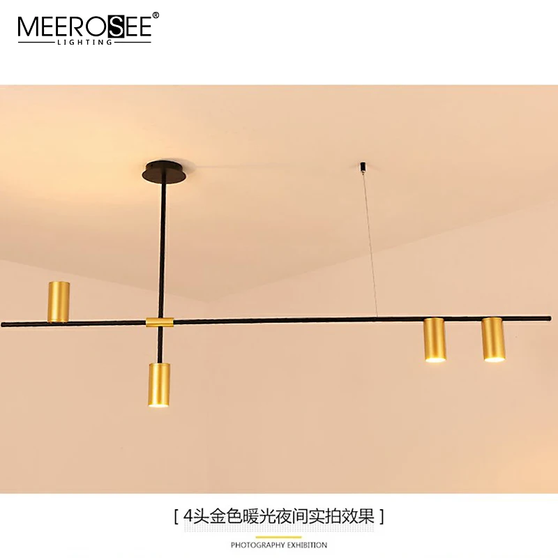 MEEROSEE Hotel Project Unique Design Pendant Light High Ceiling Track Light Chandelier for Shopping Mall MD86743