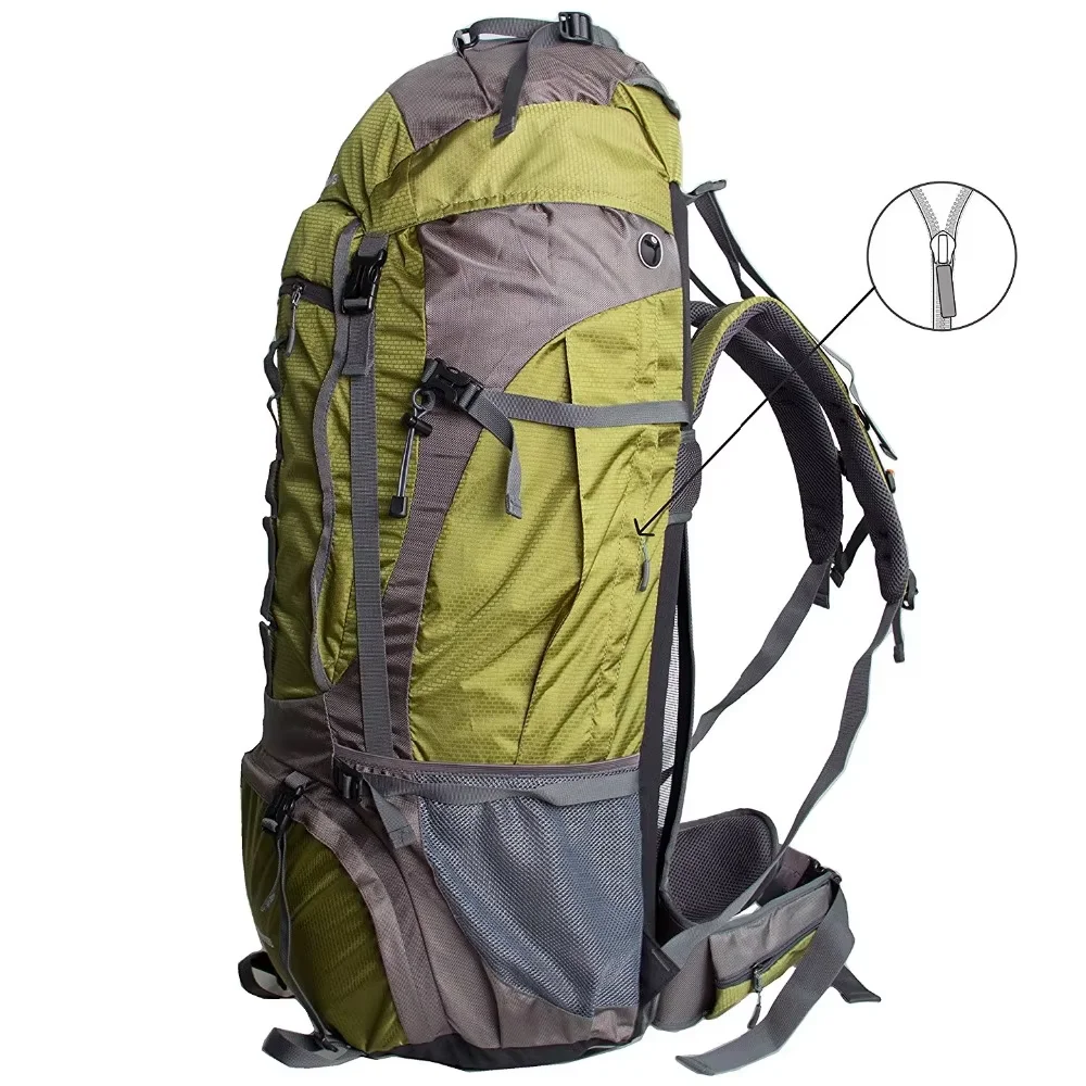 Custom Lightweight Waterproof Mountain Rucksack National Style Hiking Backpack with Open Closure for Travelling