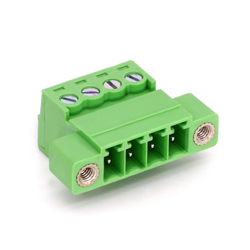 Hot Sale DERKS Wire to wire Pcb Terminal header 3.81mm pluggable terminal block with screw YE350-381