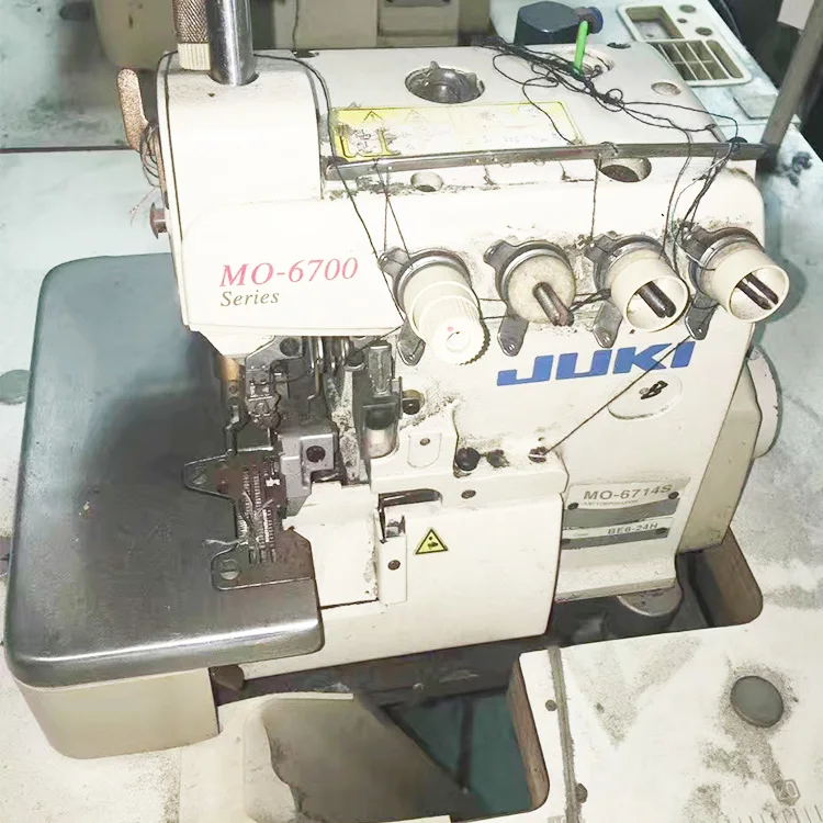 Juki 6714 Four Threads Overlocker Industrial Sewing Machine Second Hand