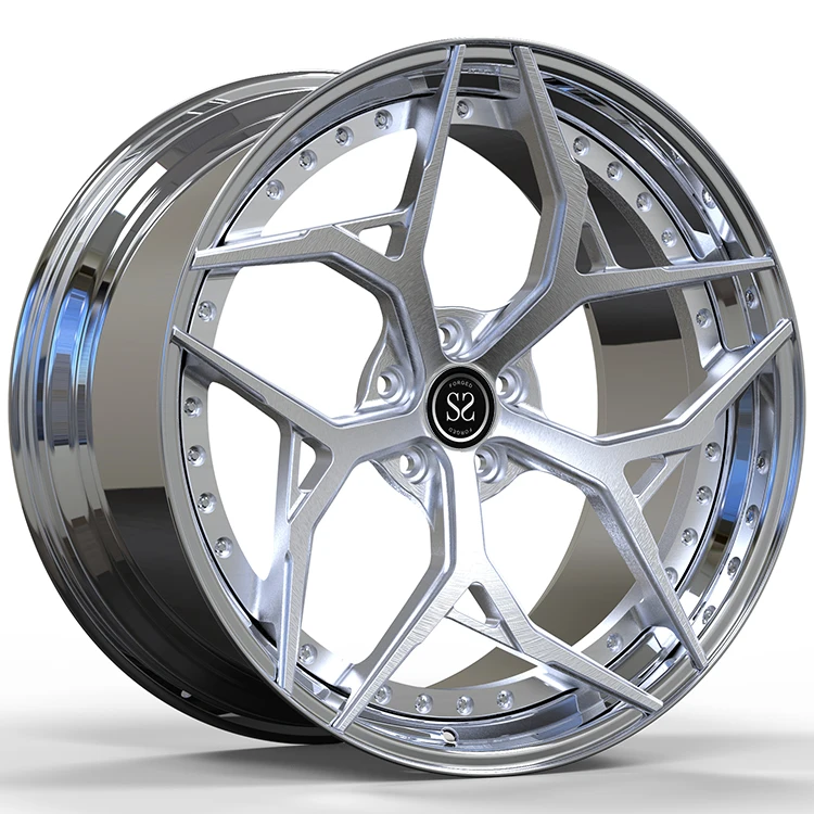 For Porsche 911 992 Turbo S Staggered 21x9.5 and 22x12.5 Custom 2-PC ...