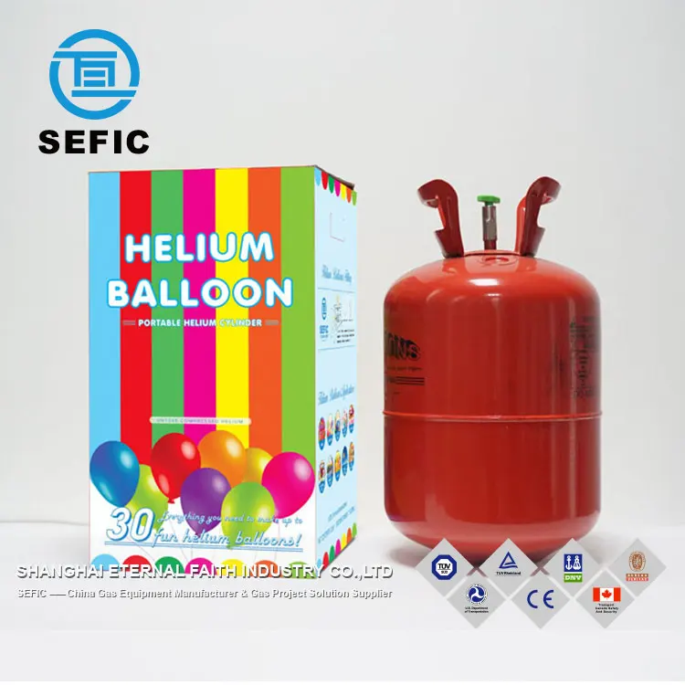 Надувать воздушные шары одноразовые 13.4L по-разному цветом баллон с гелием газовый 35/55 шт