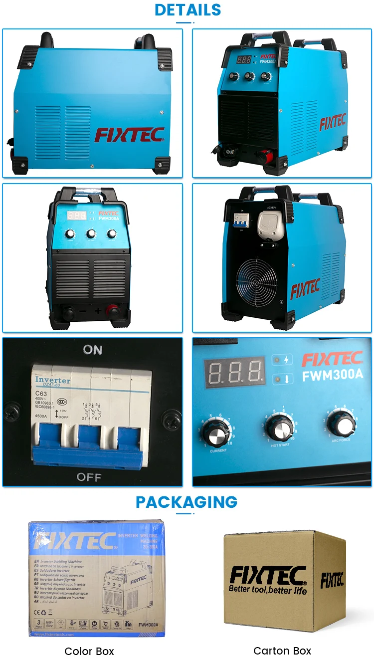 Fixtec Ac230v/380v 20300a Inverter Mma Welding Machine Price For Sale