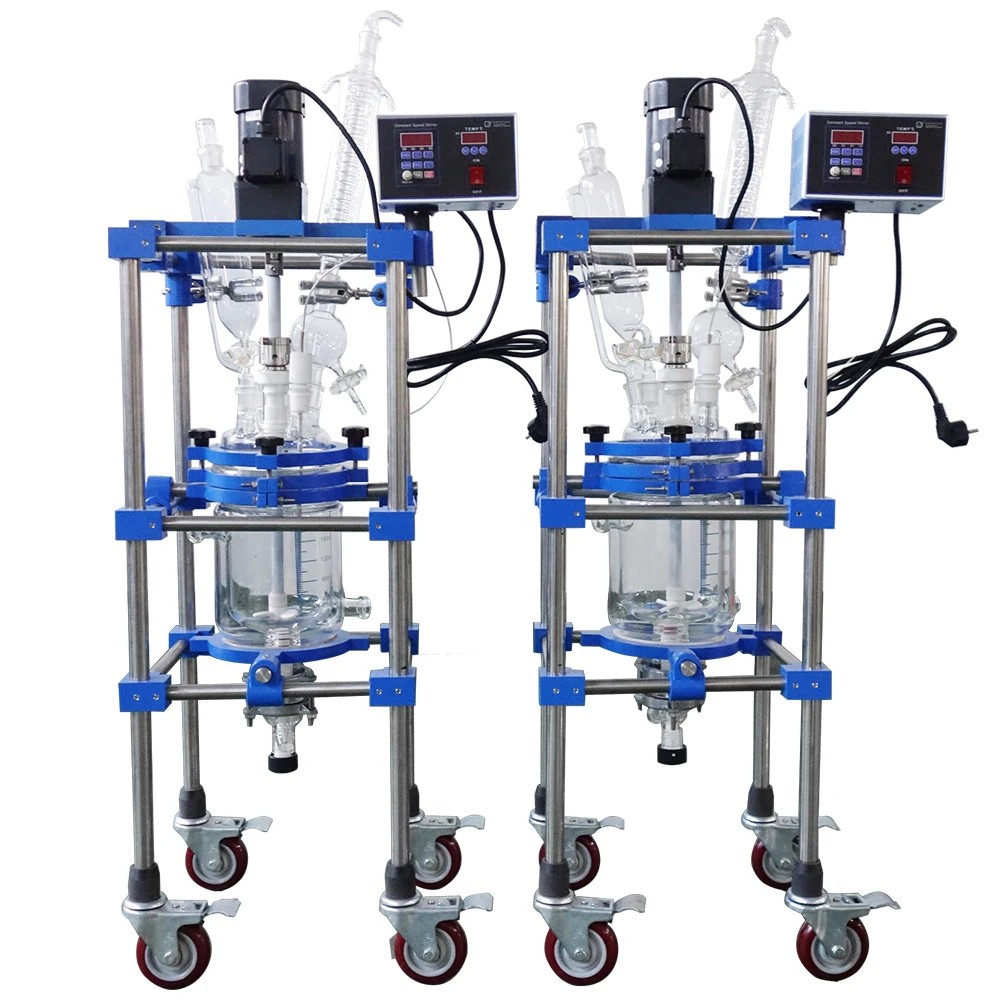 Laboratory 20 liters 50 liters bioreactor glass reactor manufacture