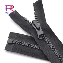Wholesale High Quality Eco-Friendly Zipper Fashion No.5 Resin Zipper Rainbow Custom Open-end Plastic Zippers for Garment Bag