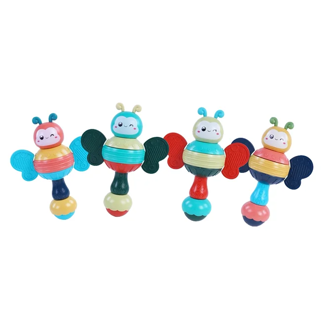 Little Bee Cartoon Shaking Rattle Music Toy for Early Childhood