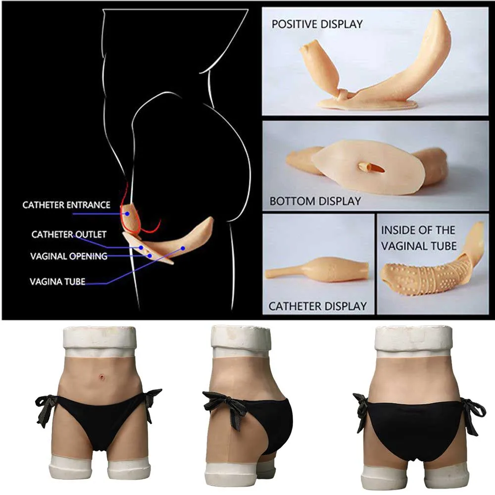 Crossdresser Underwear Panty Fake Vagna Pantes Thcken Hp Shapng