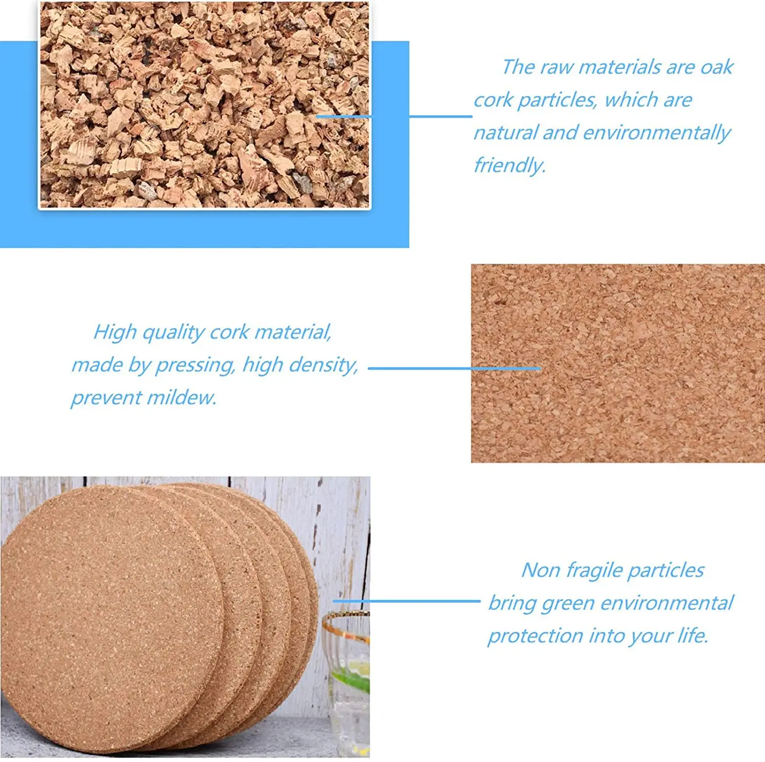 Wholesale Tailai kitchen accessories Blank Coasters for Crafts bulk custom  cork coaster flower for drink From m.