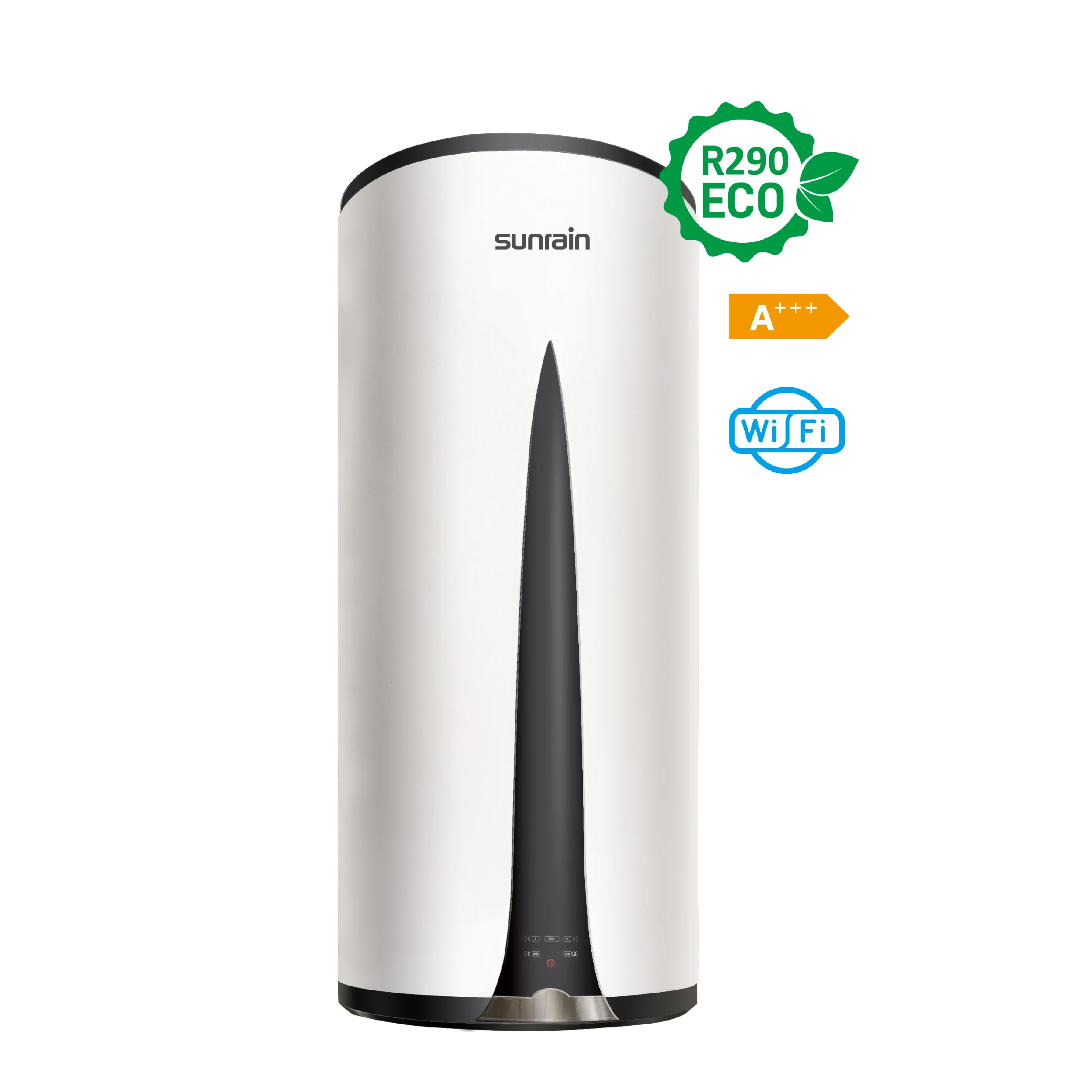 Sunrain 80L High COP R290 Wifi Control Bathroom Mounted All in One Air to Water Heat Pump Water Heater