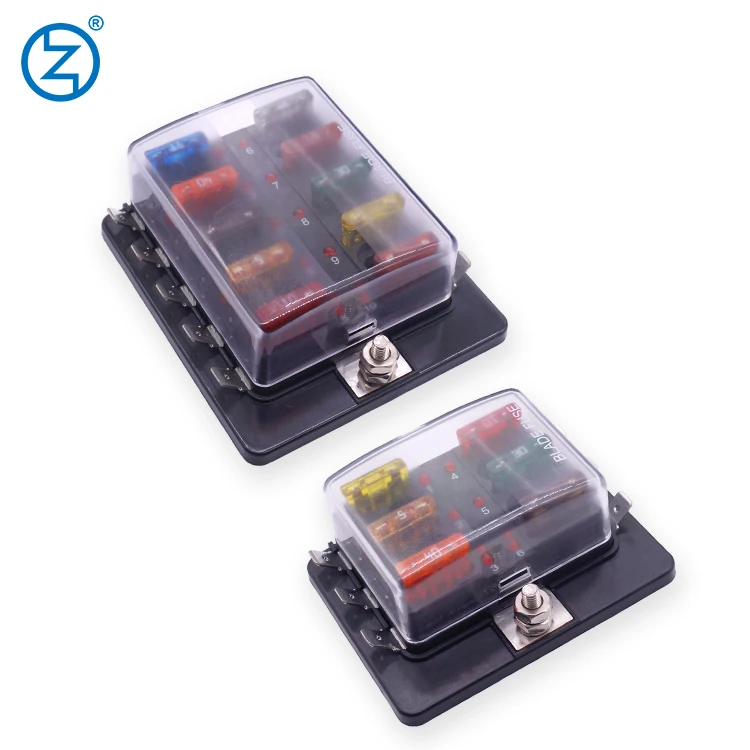 Automotive Fuse Holder Blade Fuse Block Multi Way Terminal Fuse Block with LED