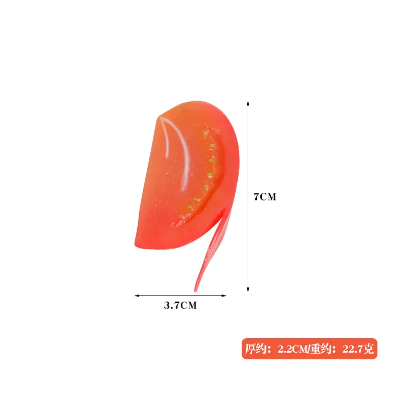 Simulated tomato slice model display fake vegetable tomato ornament prop